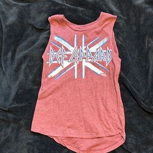 Live Nation Red Def Leppard Tank Top